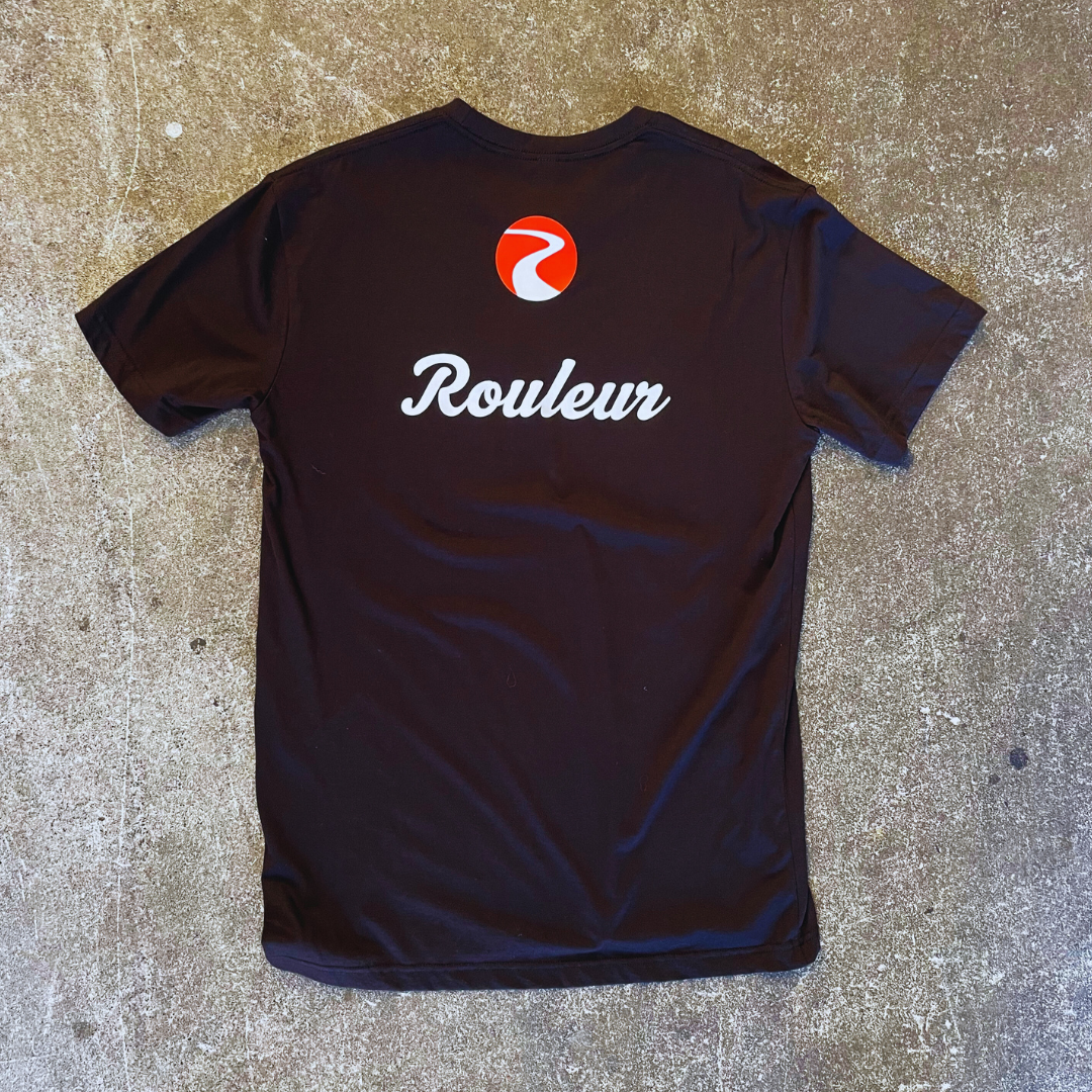 Rouleur Casual Clothing Tee with Logo Mens Black