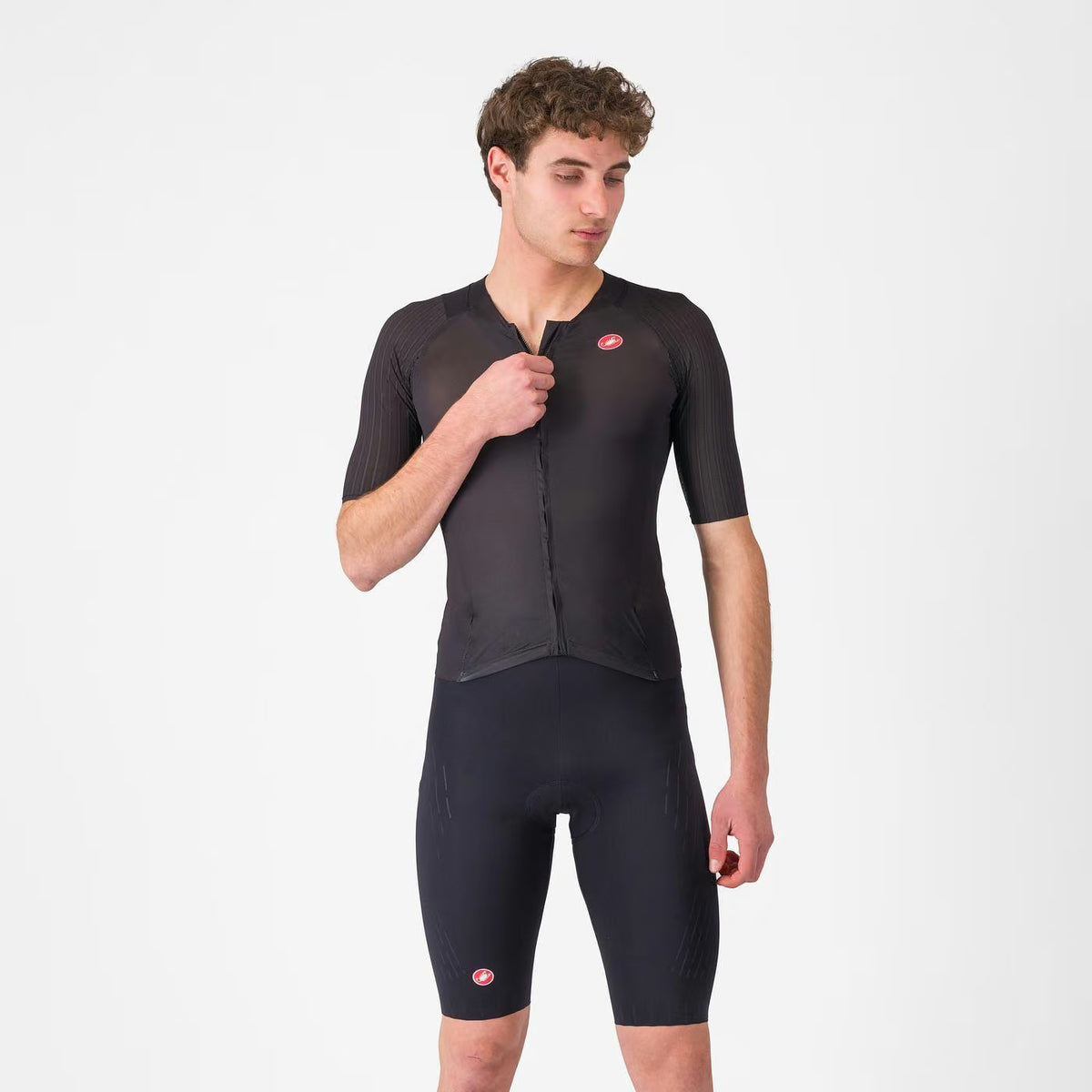 Castelli Free Sanremo 3 Tri Suit Short Sleeve Men's Black