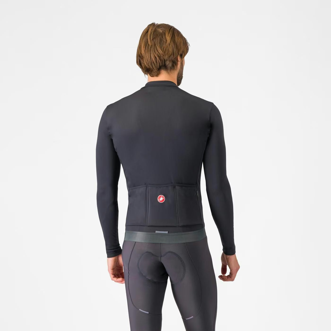 Castelli Espresso Thermal Jersey Men's Deep Bordeaux