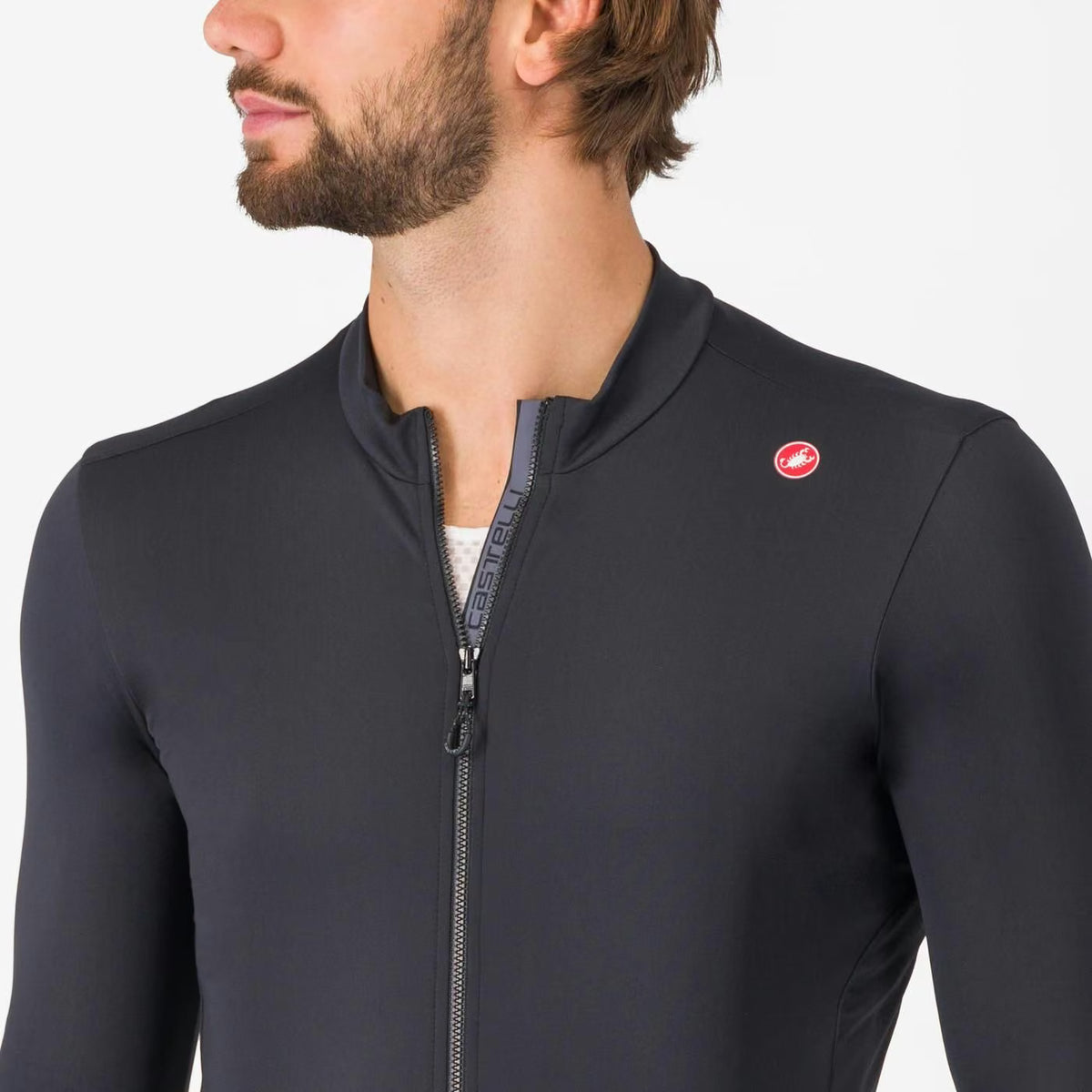 Castelli Espresso Thermal Jersey Men's Deep Bordeaux