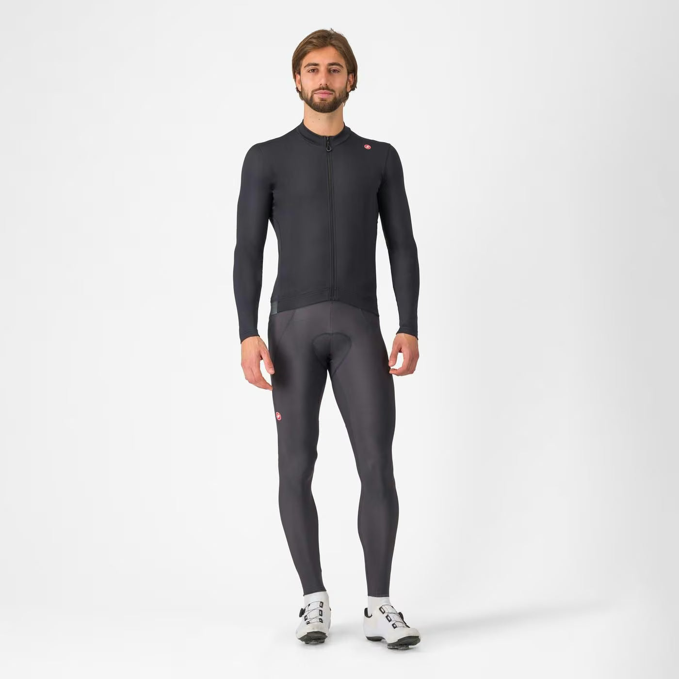 Castelli Espresso Thermal Jersey Men's Deep Bordeaux