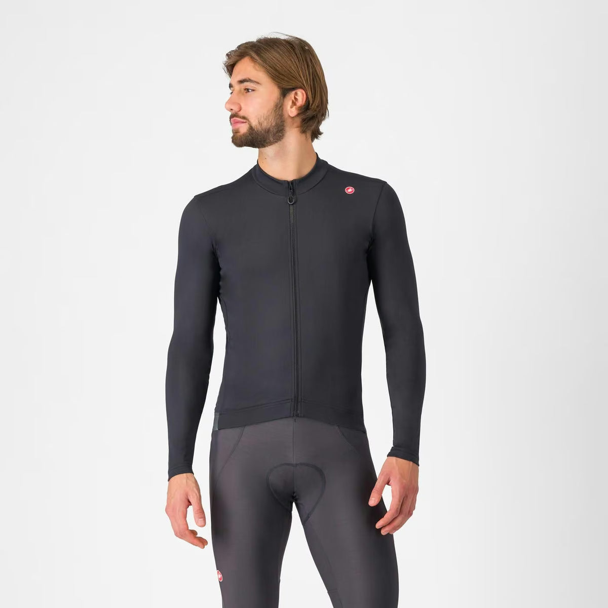 Castelli Espresso Thermal Jersey Men's Deep Bordeaux