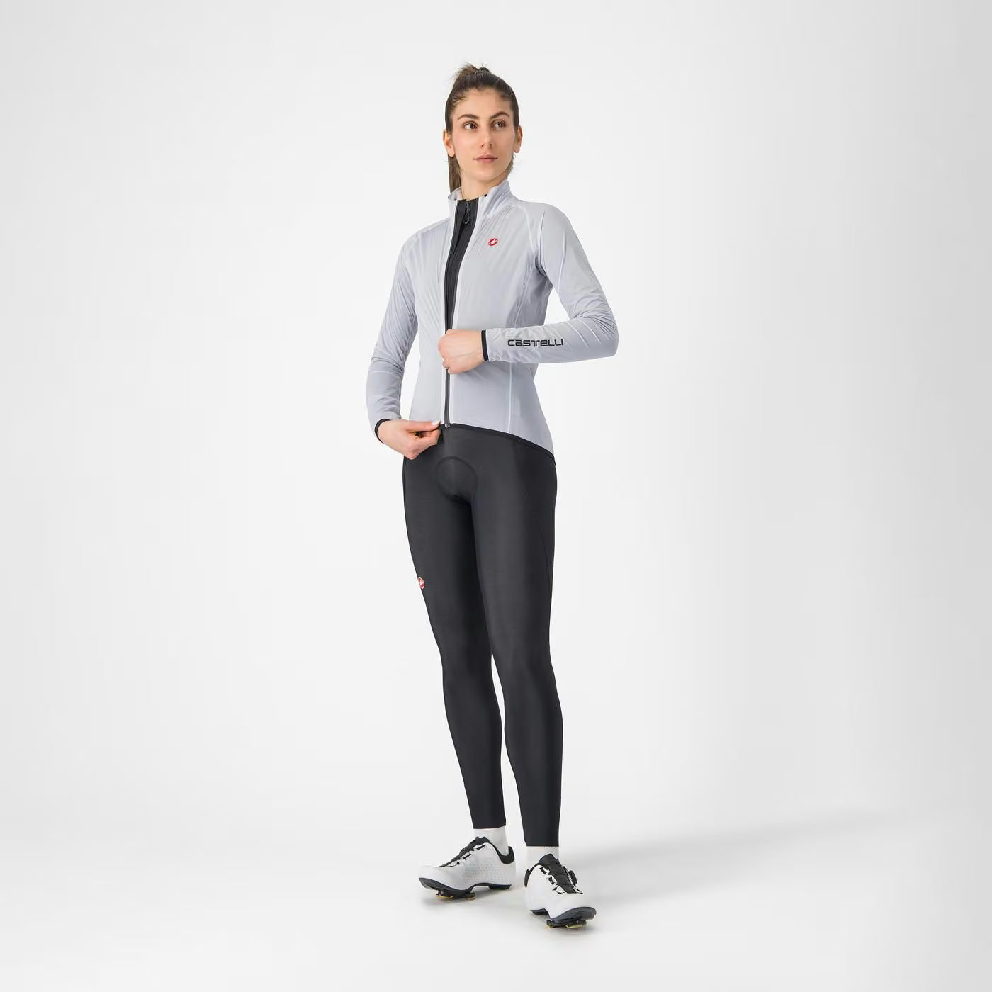 Castelli Squall Shell Jacket Women's Light Black / Silver Gr