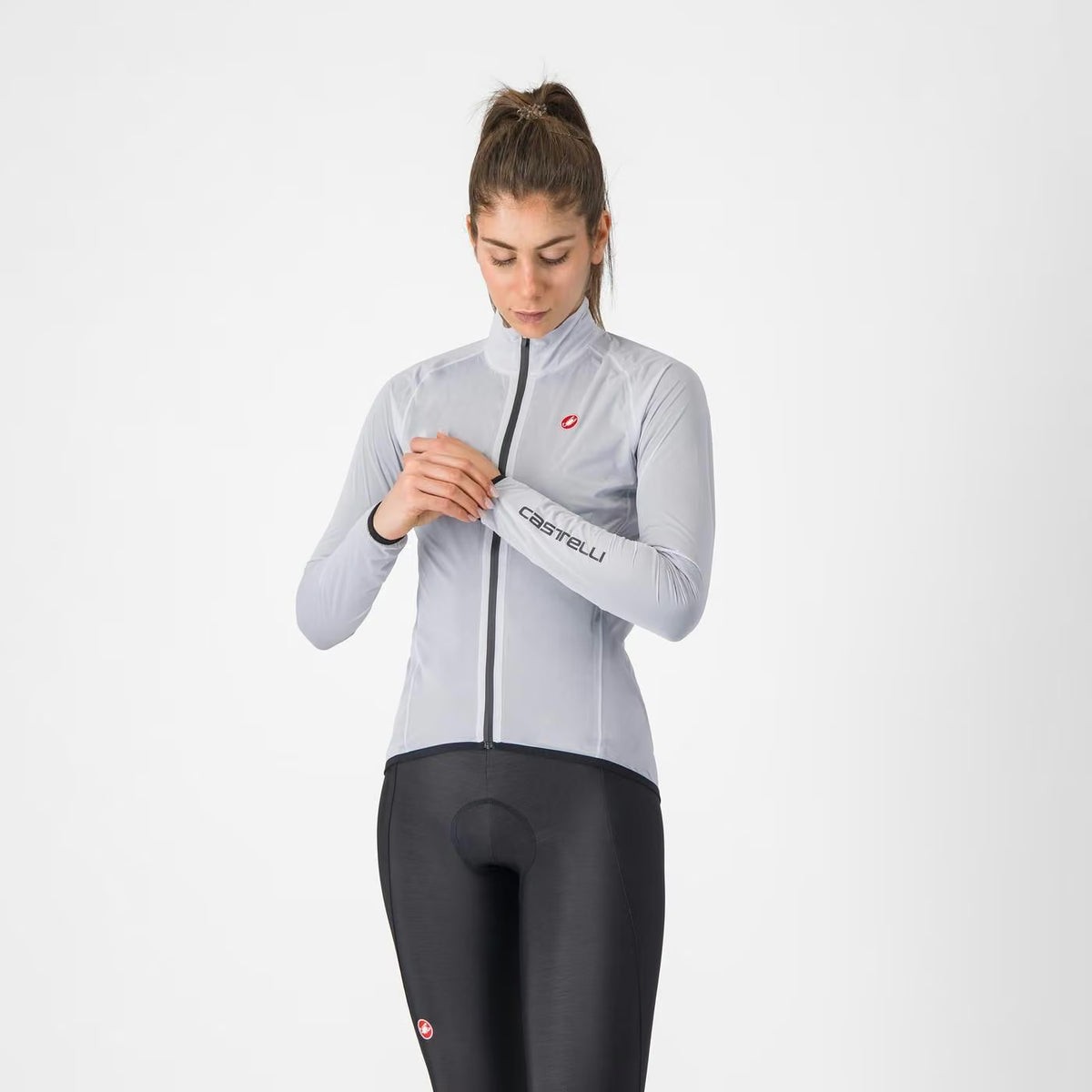 Castelli Squall Shell Jacket Women's Light Black / Silver Gr