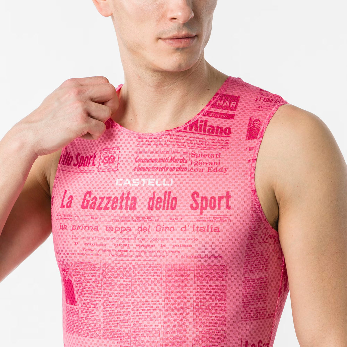 Castelli Gazzetta Dello Sport Rosa Giro Baselayer Men's