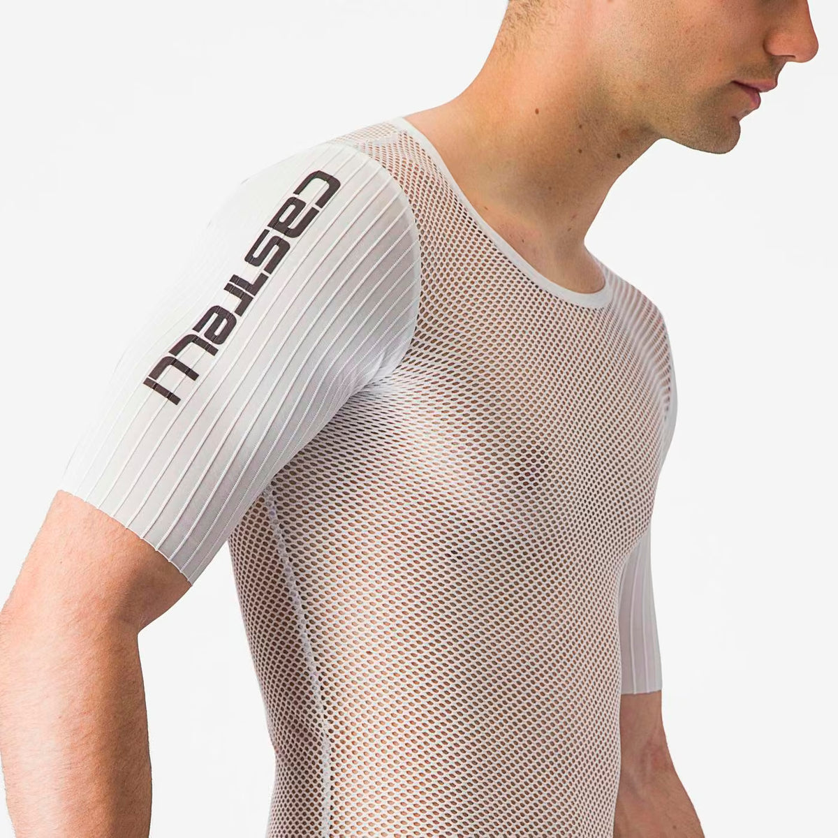 Castelli Bolero Mesh Short Sleeve Baselayer Men's White