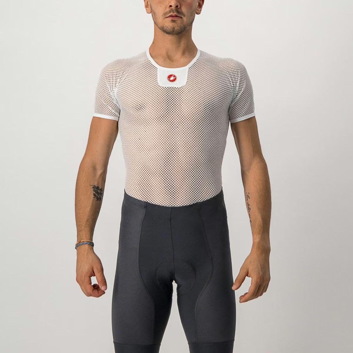 Castelli Bolero Mesh Short Sleeve Baselayer Men's White
