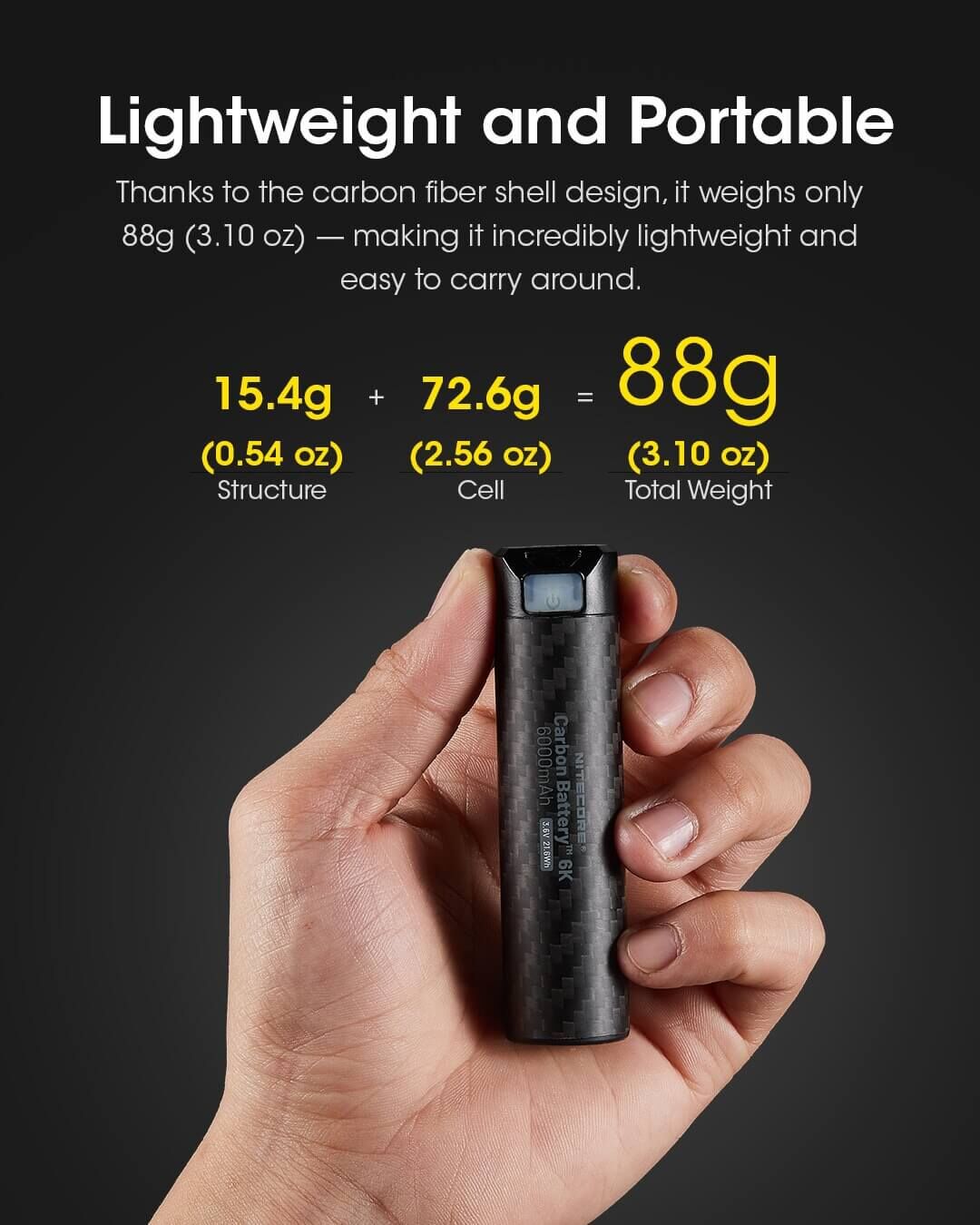 Nitecore - Carbon Battery 6K