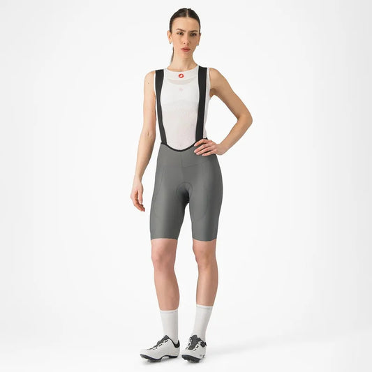 Castelli Espresso Women's DT Bibshort  Gunmetal Grey