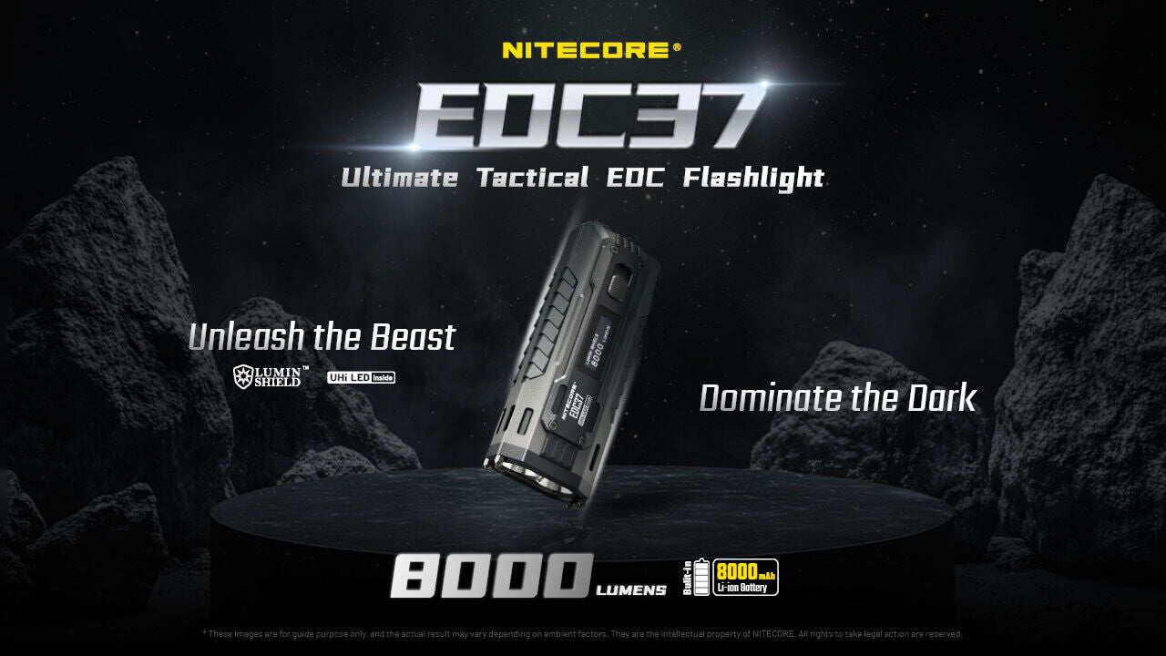 Nitecore EDC37 - 8000 Lumen Flashlight