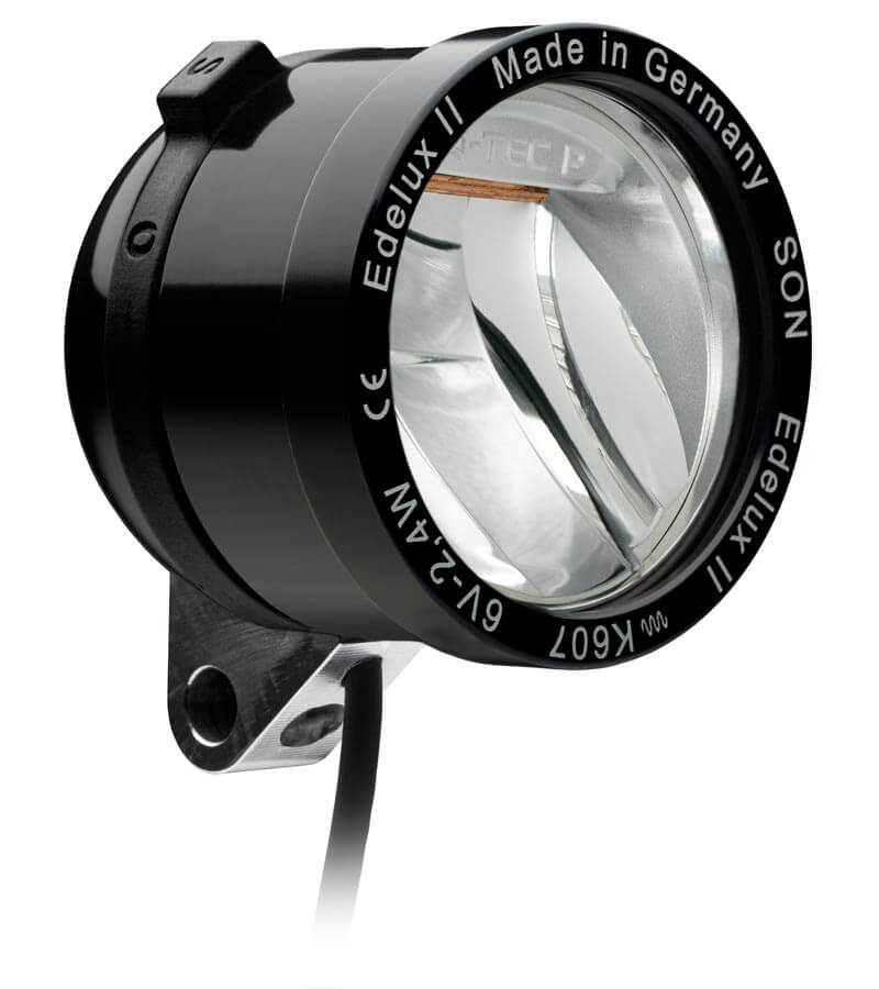 Edelux II with Coaxial Junction Box, 140 cm cable, SON  connectors separate, black anodized