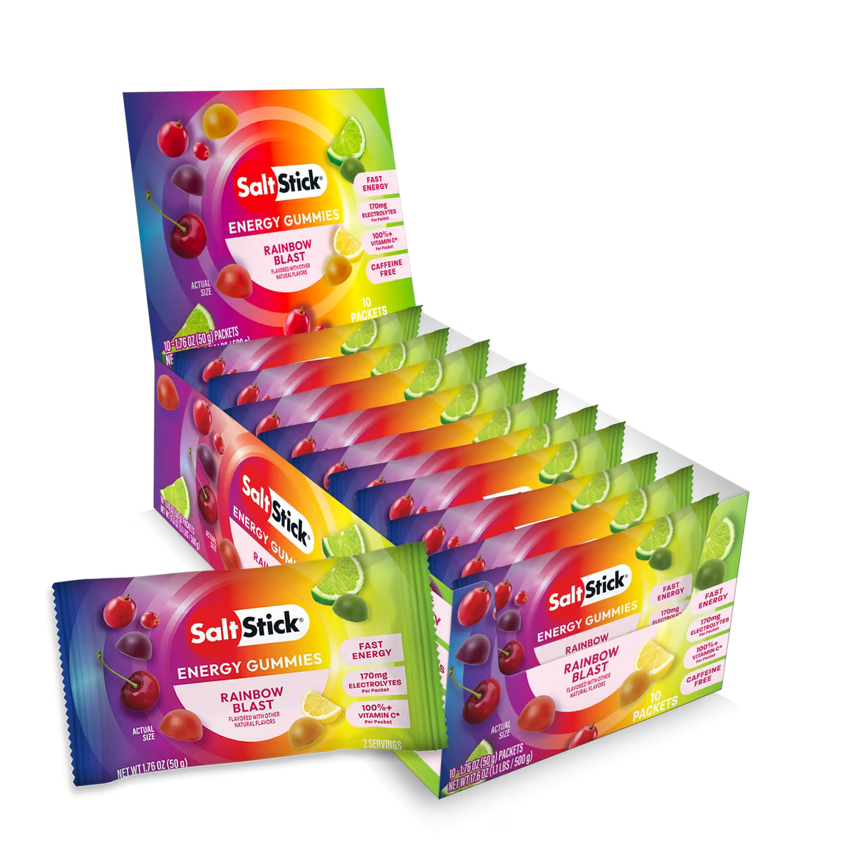 Saltstick Rainbow Blast Energy Gummies