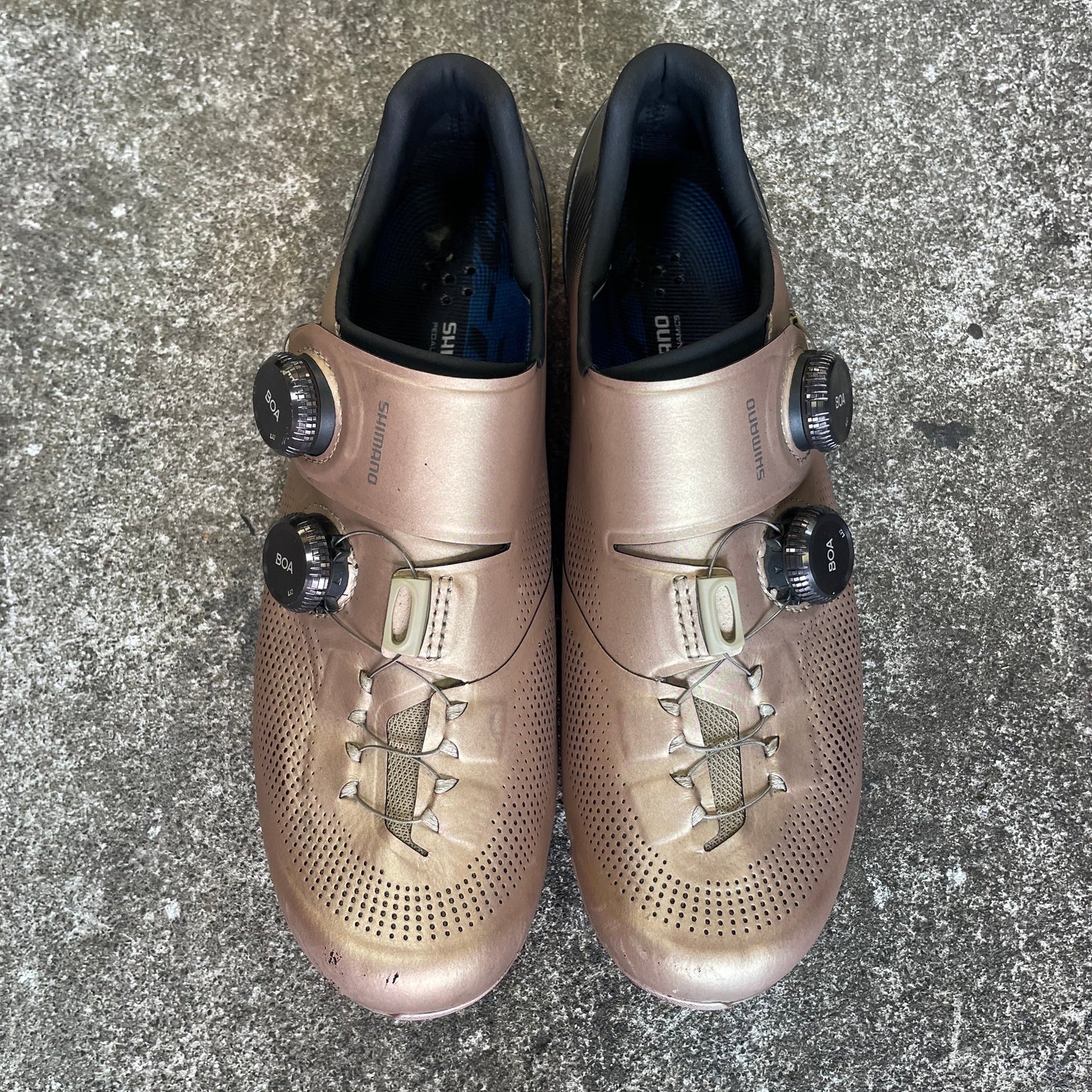 Shimano S-Phyre RC903 Road Shoes – Champagne (Used) 42 wide fit