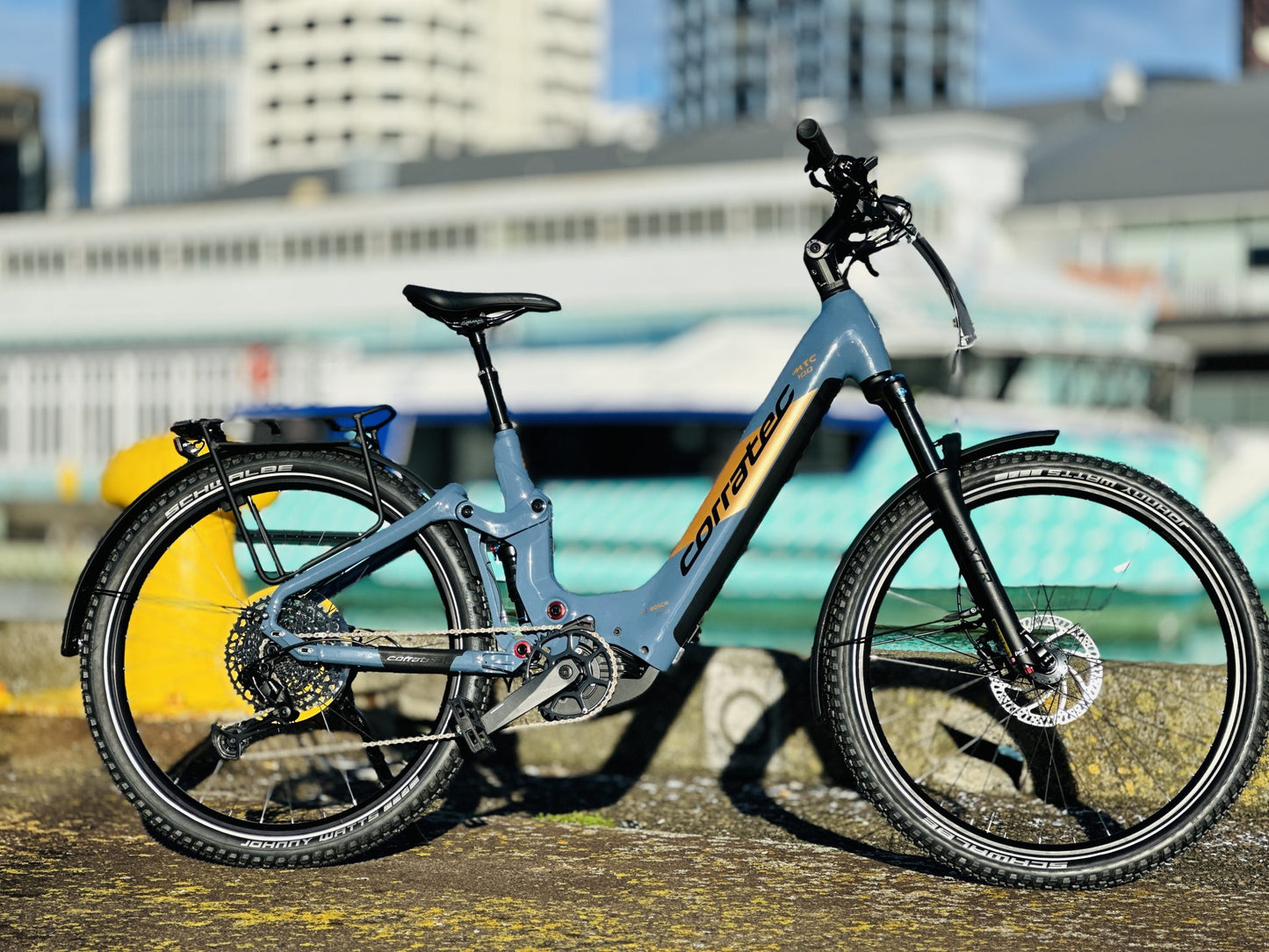 Corratec MTC 100 Wave E-Power E-Bike - Blue / Gold