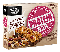 Tasti Protein Bar Dark Choc Cranberry 5 x 40g