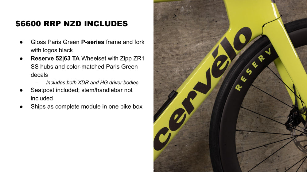 2025 Cervelo P-Series LIMITED-EDITION Frameset Module - Paris Green