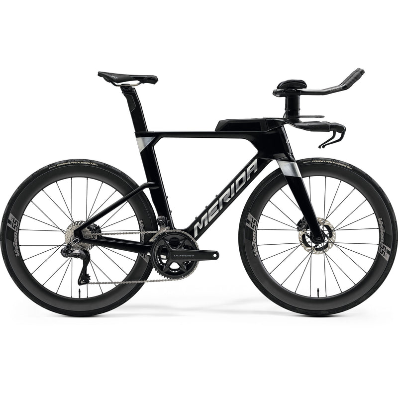 Merida Time Warp Tri Limited Triathlon/Time Trail Bike - Metallic Black/Ti-Flash