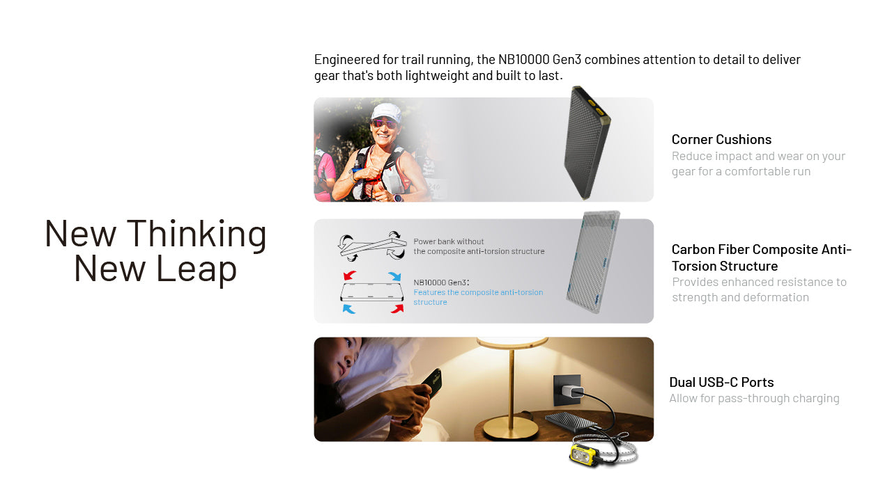 Nitecore NB10000 Gen 3 - 10000 mAh Powerbank