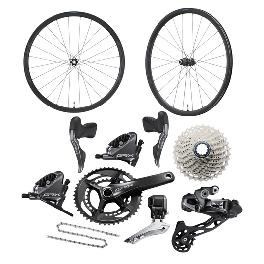 Shimano GRX Di2 RX815 2x11-speed Gravel Groupset w/ WH-RX870 700c Carbon Wheelset