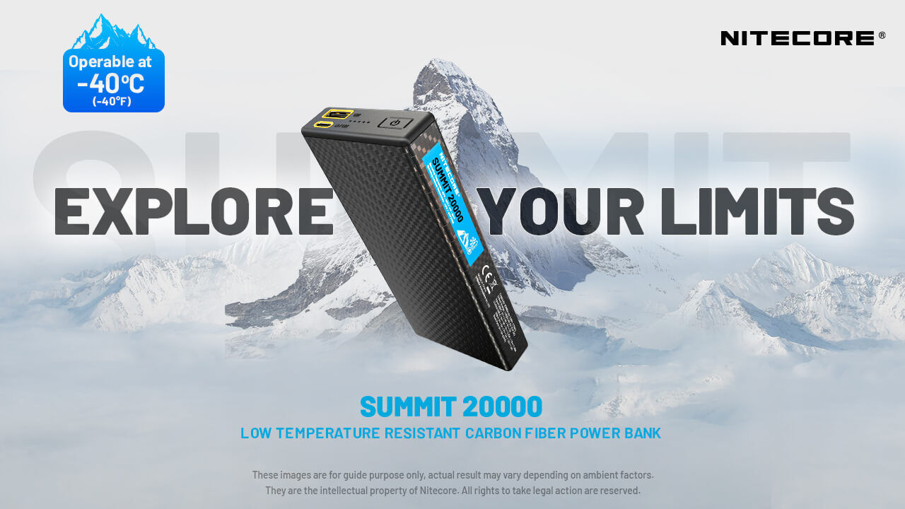 Nitecore Summit 20000 - Carbon Fibre Power Bank