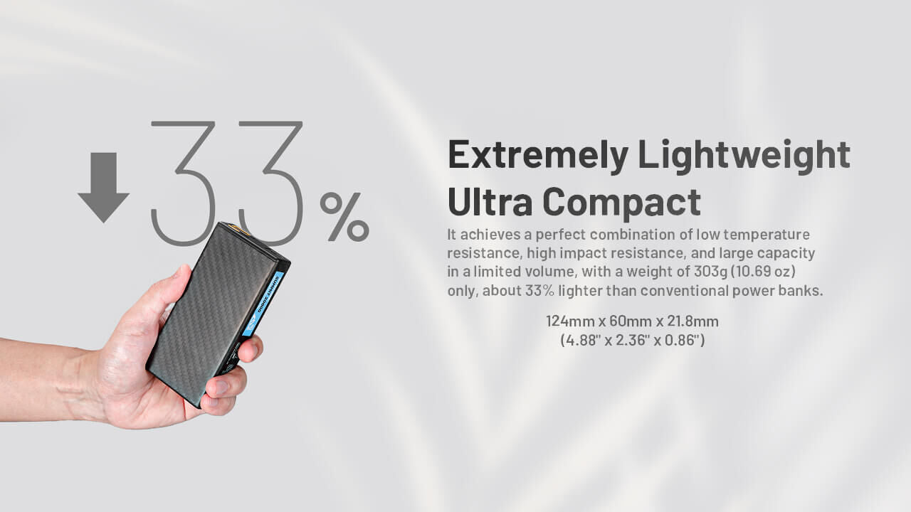 Nitecore Summit 20000 - Carbon Fibre Power Bank