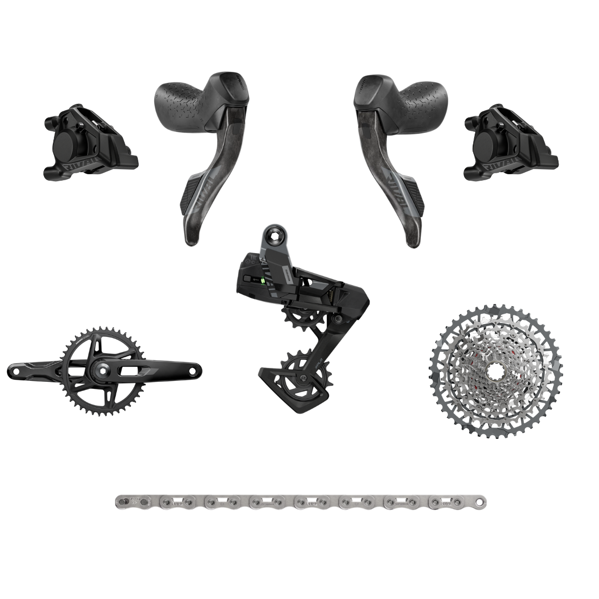 SRAM Rival E1 XPLR Etap AXS 13-Speed Electronic Gravel Groupset - 165mm Crank / 10-46T Cassette