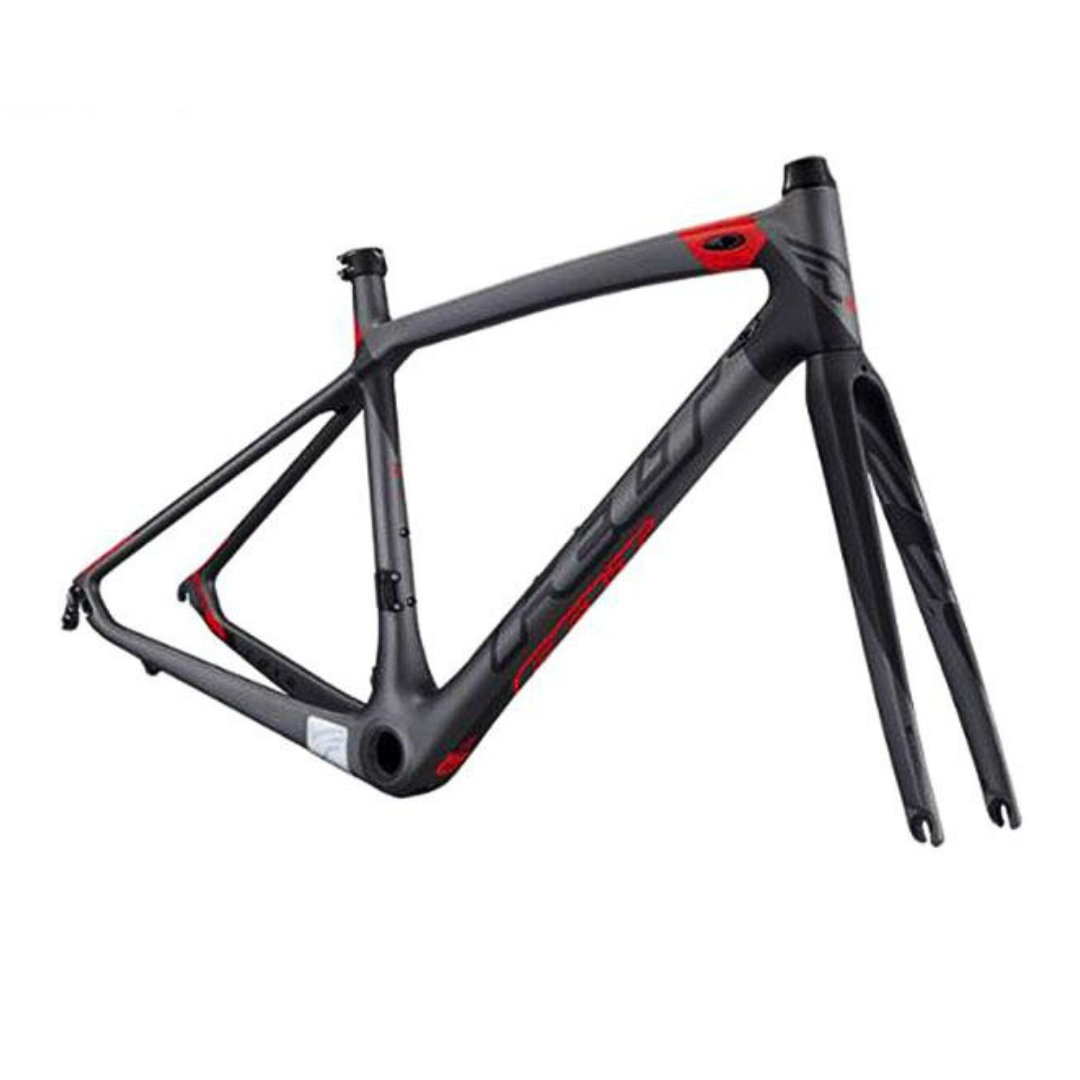 Felt ZW1 Frame Kit 45cm Matte Obsidian Grey ( Carbon Gloss Fluro Red)