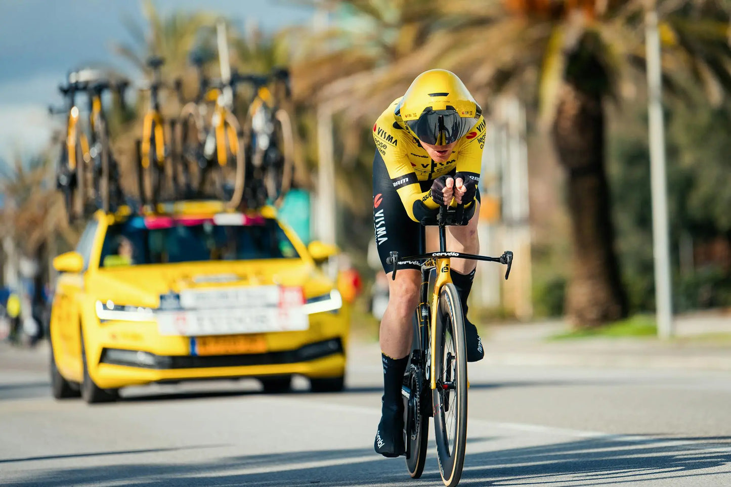 Cervelo P5 Force Axs Triathlon Bike - Red Hot