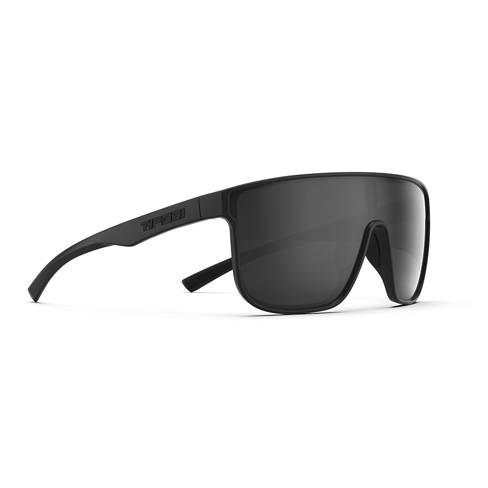 Tifosi Sanctum XL Sunglasses Blackout with Smoke No Mirror Lens
