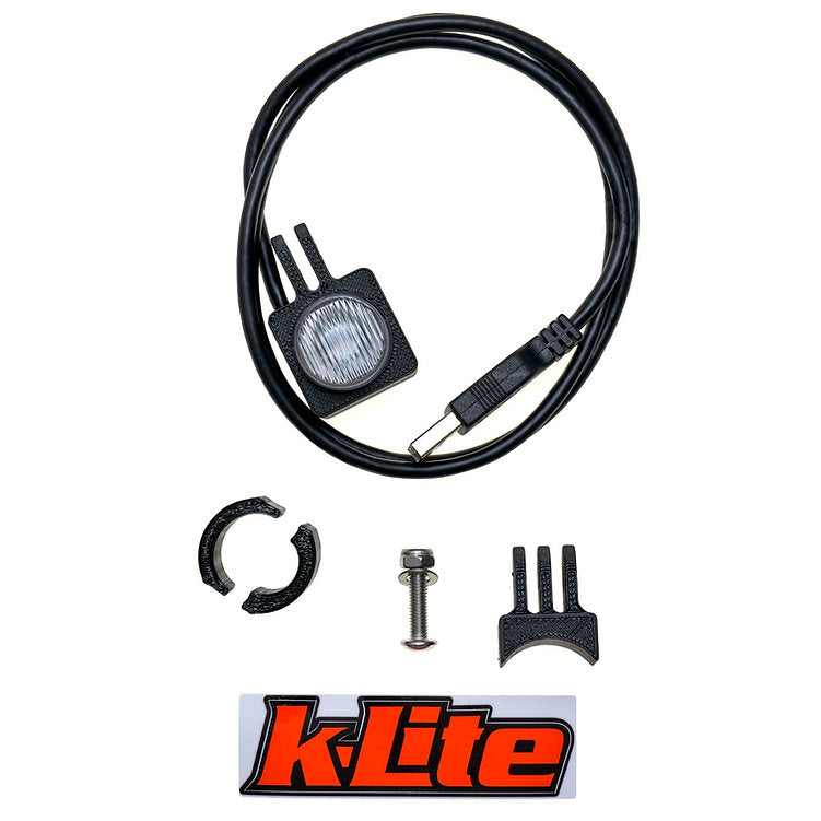 K-Lite Qube Flashing Lights - Front and Rear
