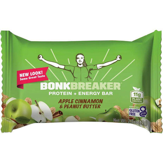 Bonk Breaker Apple Cinnamon & Peanut Butter Protein + Energy Bar - Single