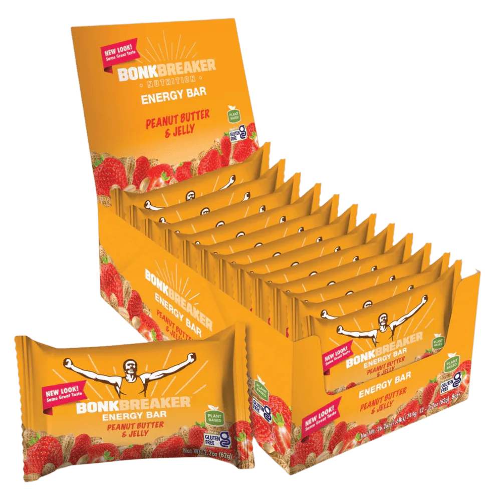 Bonk Breaker Peanut Butter & Jelly Protein + Energy Bar - Single EXP 09/02/2026