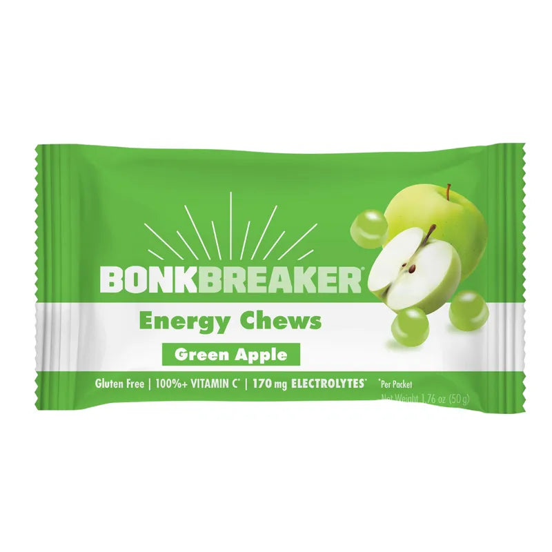 Bonk Breaker Energy Chews Single 50g - Green Apple