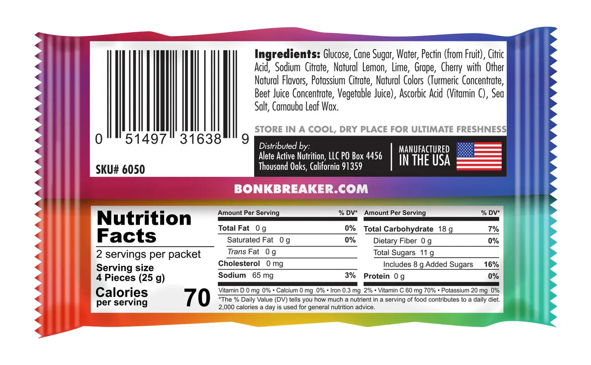 Bonk Breaker Energy Chews Box (10x 50g packs)