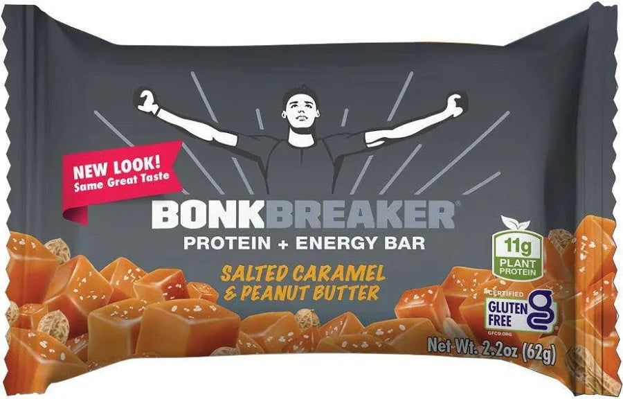 Bonk Breaker Salted Caramel & Peanut Butter Protein + Energy Bar - Single