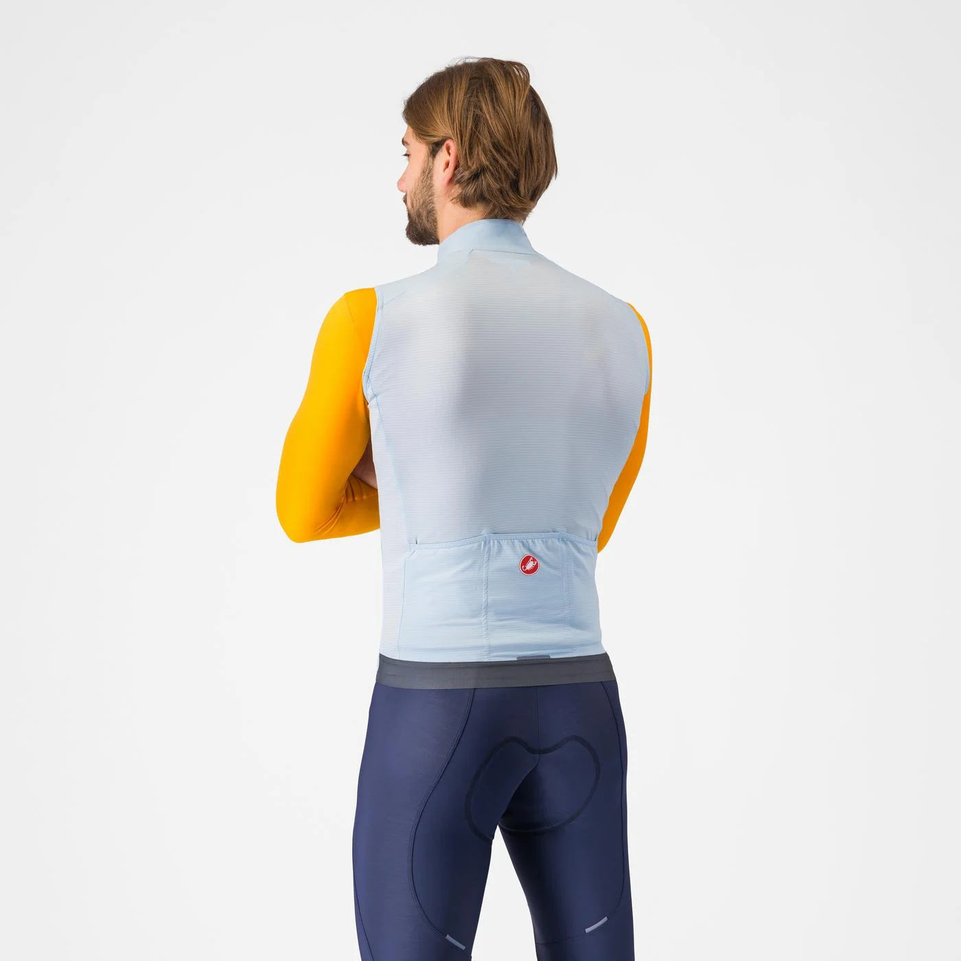 Castelli Espresso Vest - Winter Sky/Dark Grey