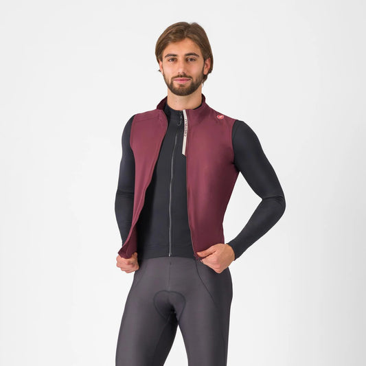 Castelli Espresso Vest - Deep Bordeaux