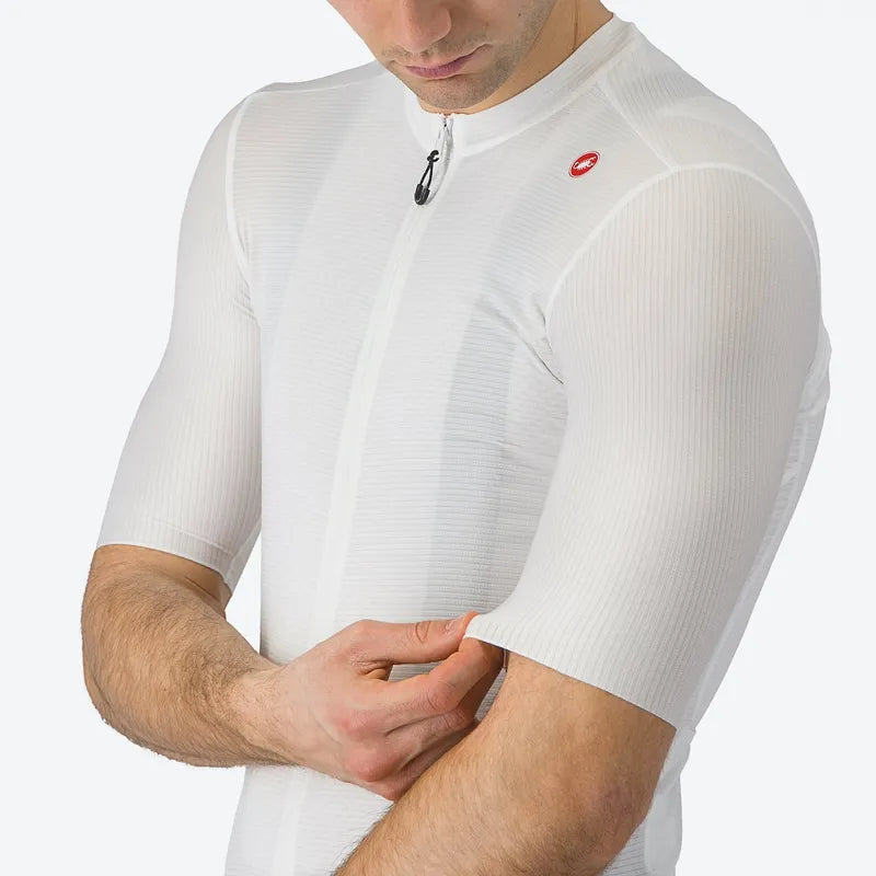 Castelli Espresso Men's Cycling Jersey - Ivory/Dark Gray