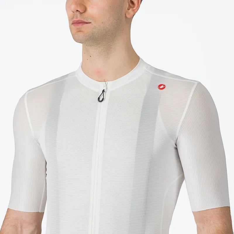 Castelli Espresso Men's Cycling Jersey - Ivory/Dark Gray