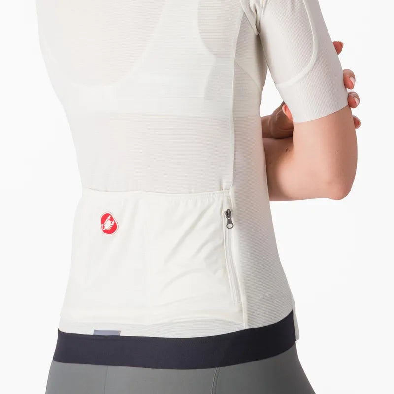 Castelli Espresso Women's Cycling Jersey - Ivory/Dark Gray