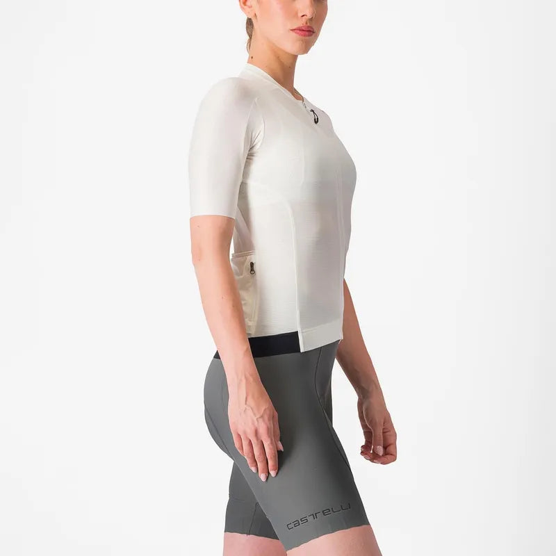 Castelli Espresso Women's Cycling Jersey - Ivory/Dark Gray