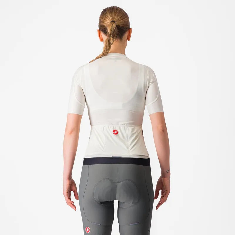 Castelli Espresso Women's Cycling Jersey - Ivory/Dark Gray