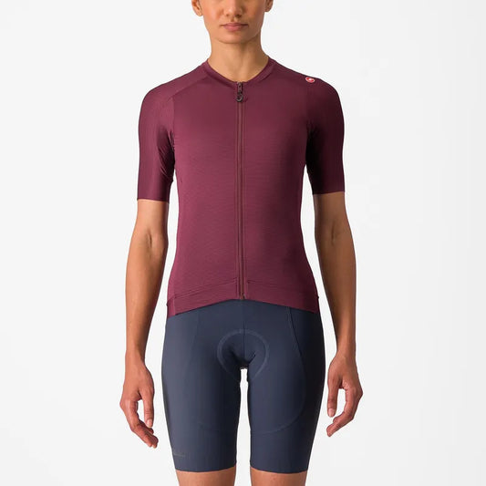 Castelli Espresso Defender Women's Jersey - Deep Bordeaux