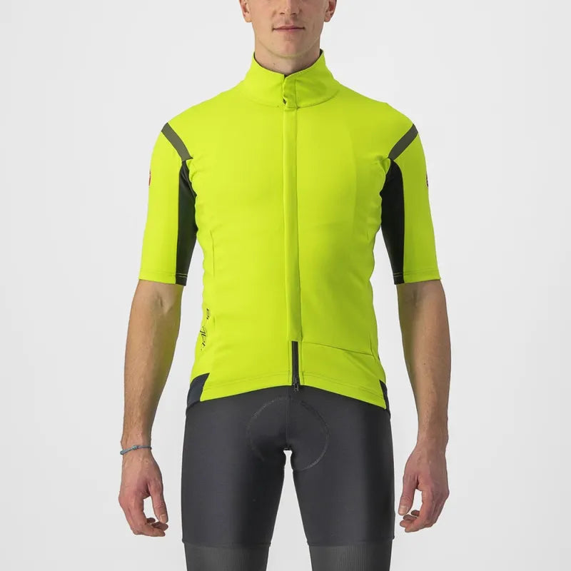 Castelli Gabba Ros 2 Men's Jacket - Electric Lime/Dark Grey