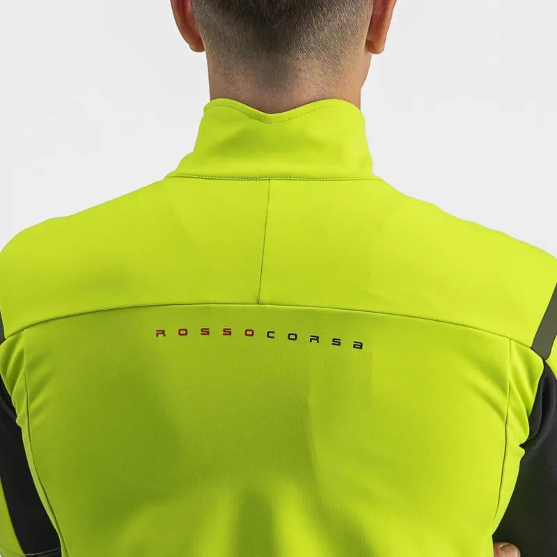 Castelli Gabba Ros 2 Men's Jacket - Electric Lime/Dark Grey