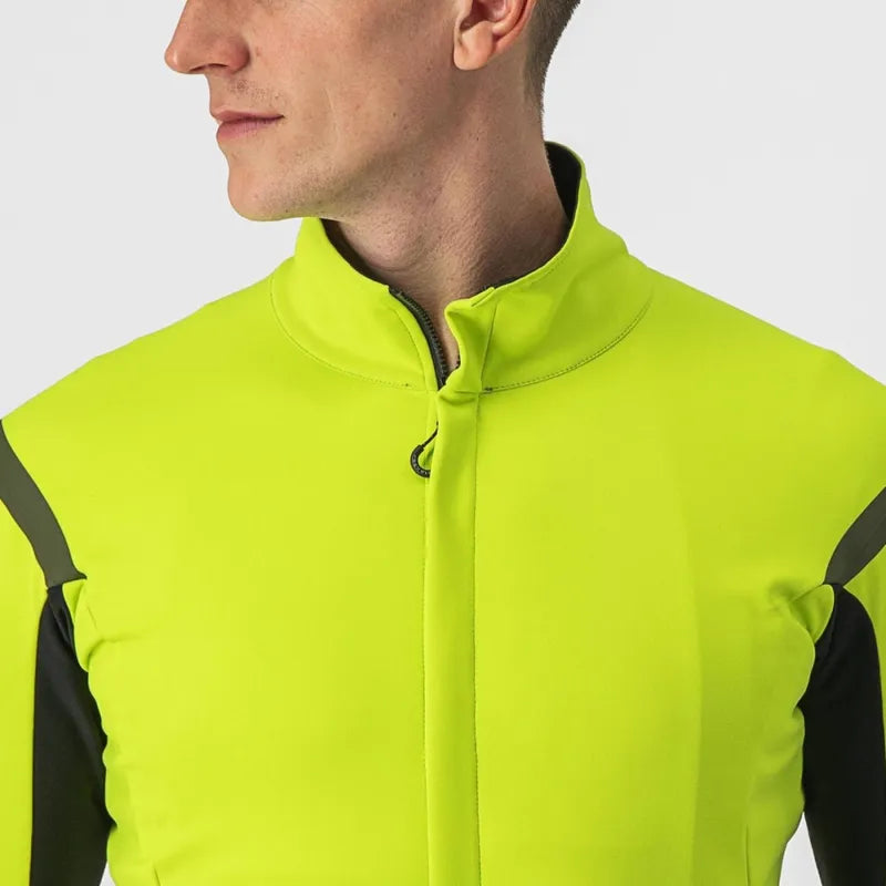 Castelli Gabba Ros 2 Men's Jacket - Electric Lime/Dark Grey