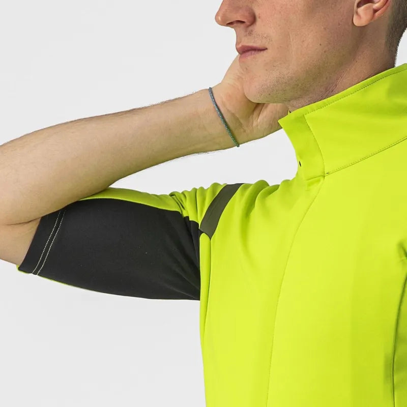 Castelli Gabba Ros 2 Men's Jacket - Electric Lime/Dark Grey