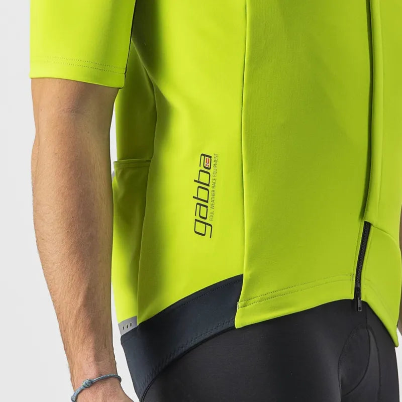 Castelli Gabba Ros 2 Men's Jacket - Electric Lime/Dark Grey