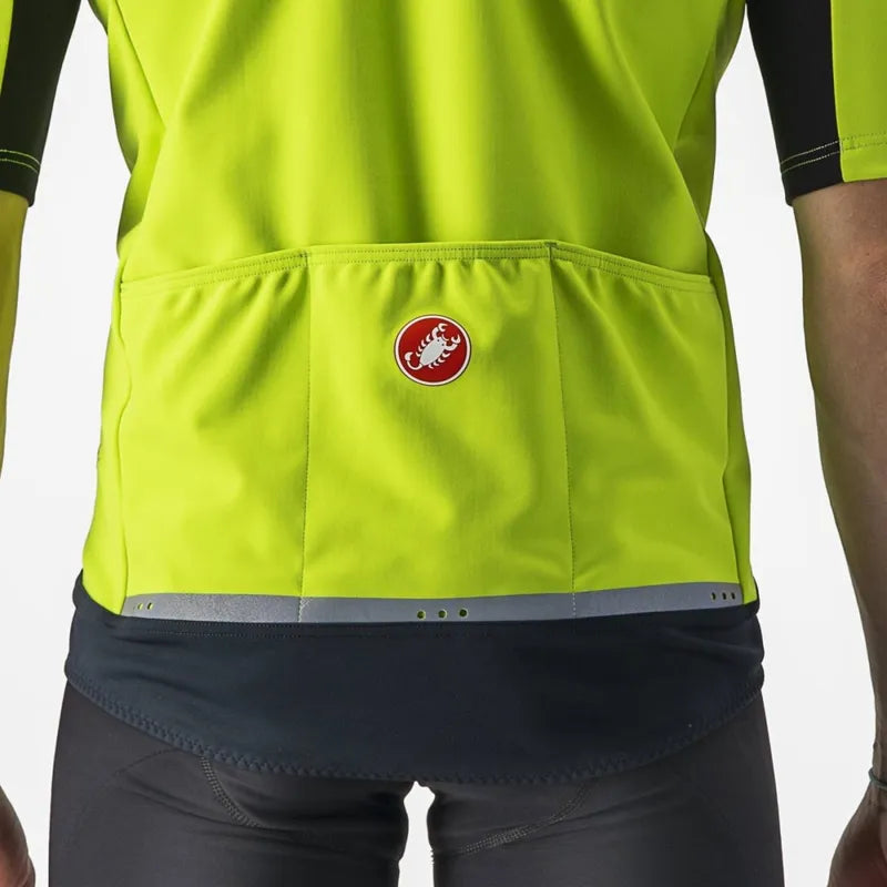 Castelli Gabba Ros 2 Men's Jacket - Electric Lime/Dark Grey