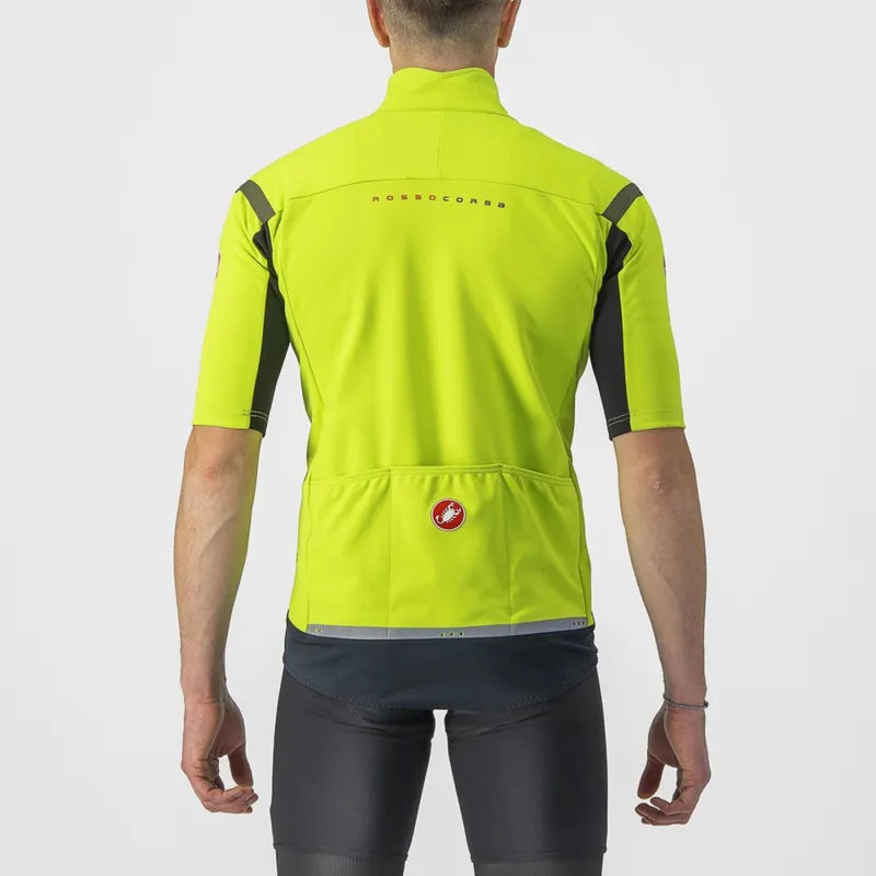 Castelli Gabba Ros 2 Men's Jacket - Electric Lime/Dark Grey